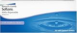 Bausch + Lomb SofLens Daily Disposable Tageslinsen, sphärische Kontaktlinsen, weich, 30 Stück BC 8.6 mm / DIA 14.2 / -2.50 Dioptrien
