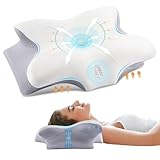 FAIORD Seitenschläferkissen, Kopfkissen Kissen Ergonomisches Schlafkissen aus Memory-Schaum für Seiten Rücken und Bauchschläfer