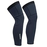 ROCKBROS Fahrrad Armlinge/Beinlinge Winter Thermo Armwärmer/Beinwärmer Rutschfest Arm Sleeves und Knieschutz für Radfahren, Laufen Herren/Damen S-3XL (1 Paar)