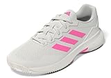 adidas Damen Gamecourt 2.0 Tennis Shoes Tennisschuhe, core White/Lucid pink/core Black, 40 EU