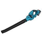 Blau Batteriebetriebener Laubbläser, ABS Handgerät Kabelloser Elektrischer Laubbläser, für Beseitigung von Schnee, Staub, Schutt, Sand 82cm
