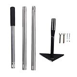 Dreieckige Gartenhacke, Abnehmbare Dreieckshacke mit Langem Griff, Unkrautzieher Zum Graben, Jäten und Lösen von Erde