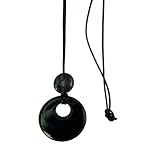 Trufolxiaz Stilvoller Natürlicher Aventurine Stein Anhänger Auf Lederseil Halskette Unisex Mode Schmuck Accessoire Für Trendige Frauen Party Accessoire