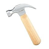 Cor cordium Hammer, Klauenhammer mit Holzgriff und Stahlhammerkopf, 226.8 g Kleiner Hammer für Haus & Heimwerker, CH01