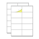 50 Blatt, 10 Stück pro Blatt - Etiketten Selbstklebend, Klebeetiketten Aufkleber zum Beschriften - A4 (105 x 57 mm)