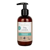 MABYEN Bio Mandelöl 200ml | Vegan, Parfümfrei, Naturkosmetik – ideal zur Babypflege und als Massageöl – in praktischer Pumpflasche – Stärkt Bindung