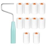 10 Stk Farbroller Set Klein,Malerrollen Set,Lackierwalze Schaumstoffrolle Lackrollen für Lacke, Mini Farbroller Wandfarbe Farbwalze für Malerset Streichen Malerbedarf Malerwalzen,mit Griff(52x34mm)