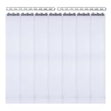 MINRS PVC Streifenvorhang, Lamellenvorhang Transparent 200 x 105 cm 7 STK Industrievorhang Vorhang, Transparent Türvorhang für Lagerhäuser, Fabriken, Supermärkte