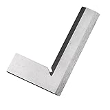 CRILSTYLEO 1stk 90 Grad Breites Quadratisches Lineal Präzise Quadratische Rechtwinklige Blöcke Herrscher Winkelmesser Holzbearbeitungswerkzeuge Quadratisch Klares Lineal Meter Fase Silver