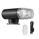 Camnoon Universal Kamera-Blitz GN10 Blitzgerät 5600K Speedlite 8-stufig einstellbare Helligkeit 1-5s Wiederaufladezeit Eingebauter Akku Ersatz für Canon Nikon Fujifilm Olympus Panasonic Kamera