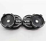 LZQbld 4 Stück Radnabenkappen für Volvo S40 S60L S80L XC60 XC90 60mm, Nabendeckel Radnabendeckel Wasserdicht Staubdicht Reifen Felgen Zubehör