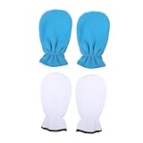 WOFASHPURET 2 Paar Handschuhe Aus Abgestorbenem Leder Bade Peeling Handschuhe Peeling Wiederverwendbare Wachshandschuhe Für Die Krankenpflege Tragbare Paraffinhandschuhe Pflegezubehör