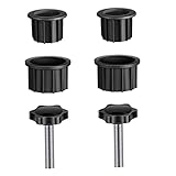 ZHSH Drehknopf für Regenschirmständer, Ersatz für Schirmständer, Ersatzteil für Sonnenschirmständer, Ersatzteile für Schirmständer mit Schrauben, Handknopf, 2 Sets