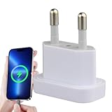 Dewireaey USA Europa Steckdosenadapter - Weltweit Reiseadapter | Adapter für tragbare elektronische Geräte für Auslandsstudium Frankreich Europa Deutschland Südkorea Reisen Hotel und Geschäftsreisen
