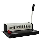 Bindemaschine, Buchbindemaschine, H3018 Drahtbindemaschine Ringbinde-Stanzkartenmaschine A4 30-Loch Manuelle Stanzmaschine 18 Blatt Stanzkapazität für Büro und Heimgebrauch