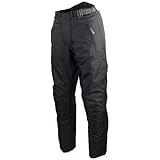 Roleff Damen 451xl Schwarze Motorradhose mit herausnehmbarem Thermofutter Protektoren und Weitenverstellung für Somme, Schwarz, 3XL EU