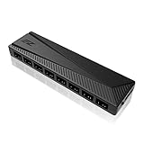 EZDIY-FAB ARGB PWM Lüfter Hub für PC Gehäuselüfter,8 PWM Anschlüsse+8 ARGB Anschlüsse,12V RGB/5V ARGB Motherboard Sync,PWM Funktionslüfter Adapter,Zwei Beleuchtungssysteme,Einfaches Kabelmanagement