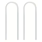 Eawfgtuw U-förmiges Acryl-Pflanzen-Klettergerüst, Rankhilfe für Ranken, Blumen, Glyzinie, Monstera, Efeu, Hoya, vertikale Gartendekoration, transparent, 41 x 10 x 1 cm, 2 Stück