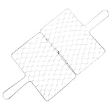 Mikikit Grillzange Grillen Grillzubehör Im Freien Braten Fisch Picknick-grillkorb Multifunktionaler Grillkorb Praktischer Grillkorb Grillrost Aus Eisen Silver Schmiedeeisen