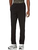 Amazon Essentials Herren Fleece-Jogginghose (erhältlich in „Big & Tall“-Größen), Schwarz, XL