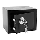 Haussafe | Heimtresor mit mechanischem Schlüsselschloss, Diebstahlschutz für Schmuck, Münzen und Dokumente, Verwendung zu Hause, auf Reisen oder