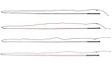 netproshop Fiberglas Longierpeitsche Teilbar Länge: 180cm + 200cm Schlag mit Gummigriff, Farbe:Schwarz