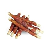 Barakaldo Vet Shop Entenstäbchen aus Rohleder für Hunde, 100 % natürlicher Snack ohne Konservierungs- und Farbstoffe, 1 Stück x 300 g