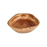 Generisch Rustikale Holzschale von Farmhouse – Mehrzweck-Servier- und Aufbewahrungsschale für Snacks, Schmuck, Schlüssel und Heimdekoration