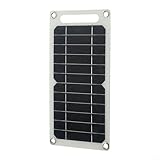 Flexible Solarzellen, 10 W, 5 V, monokristallines halbflexibles Solarmodul für Handy, Balkon, 300 mm x 145 mm USB
