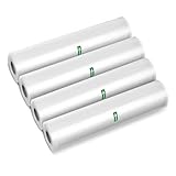 4 Rollen Vakuumierbeutel Rolle Folienrollen für Vakuumierer 30 x 600 cm BPA-frei Vakuumbeutel Lebensmittel Vakuumrollen für Vakuumiergerät Kochfest und Sous Vide