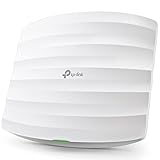 TP-Link EAP225 Dualband WLAN Access Point ( 1350 Mbit/s, 802.3af/at/passives PoE, 1 Gigabit-Ethernet-Port mit PoE, Omada SDN, zentrales Management, passend für Wand- und Deckenmontage) weiß