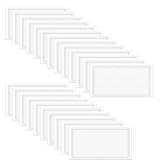 100 Stück 10,2 x 5,1 cm Beschriftungshalter, selbstklebende Taschen, Aufbewahrungsetiketten Taschen für Mülleimer, Karteikarten, Taschen für Schule, Bibliothek, Büro