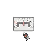 Lantelme Autothermometer mit Magnet und Klebepad | Schwarz mit silberner Anzeige | Temperaturbereich Analog -10°C bis 50°C | Leicht ablesbar | Thermometer für PKW, LKW, Wohnmobil, Auto, Wohnwagen