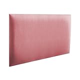 RAVIO Wandpaneele gepolstert | 3D Wandverkleidung mit Schaumstoff | Wandkissen als Kopfteil für Bett | Wanddekoration für Schlafzimmer, Kinderzimmer, Büro, Diele | (Schmutziges Rosa, 40x30 cm)