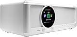 Ferguson Regent i351S – Internetradio WLAN, DAB+ Radio mit Bluetooth, Spotify Connect, Farbdisplay, Dual Alarm, Fernbedienungs-App, einzigartige Bluetooth-Sender Two Way BT (Weiß)