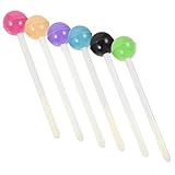 SEWOART 6 Stück Teiliges Niedliche Gelschreiber Schwarze Mine Leichte Tragbare Kugelschreiber im Lutscher design Langlebig und Stilvoll für Schule Büro und Kinderzimmer