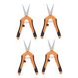 jojofuny 3 Sätze Gartenschere Pflanzenschere Verbandsschere Steckrute Schärpe Gartenschneider Handschere Gartengerät Pflaumenschere Für Die Gartenarbeit Edelstahl Orange 4 Stück * 3