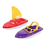 JOINPAYA 2 Teiliges Set Strandspielzeug Mini Badespielzeug Kleine Kinderboote Spielzeugboote Für Die Badewanne Badeboote Poolspielzeug Für Kleinkinder 1–3 Babyparty Kleines