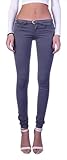 Damen Röhrenjeans Hosen Hüftjeans Jeans blau Damenjeans Damen-Hose-n Jeans-Hose-n Röhre-n Hüft-Hose-n Niedrige-r Leib-Höhe Bund Stretchjeans Stretch-Hose-n Skinny Denim Grau-e Gr Größe M 38