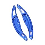 BASPHHH Schaltwippen Lenkrad Kompatibel mit Panamera 2017 2018 2019 Auto-Styling-Konsole Lenkrad-Schaltwippen Innenausstattung(Blue)