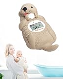 Doli Yearning Baby-Badethermometer, schwimmendes Badespielzeug für Kleinkinder, Badewannenthermometer, in Fahrenheit und Celsius – Seeotter