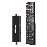 Receiver DVB-T2 Digitaler terrestrischer Receiver Mini Stick Unsichtbarer Fernseher HD1080P H.265 HEVC Main 10 Bit, Dolby Audio und Multimedia USB/PVR Unterstützung [inklusive 2in1 Fernbedienung]