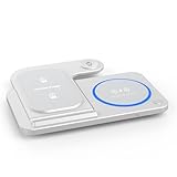 Kabellose Ladestation Mit LED Anzeige Schnell Für Aktivierte Geräte Telefone Uhren Kopfhörer Nachttischständer Mit Atemlicht