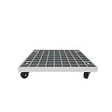 Robuster GFRP-Blumentopfwagen mit Rädern – großer Pflanzkübel für Garten, Innen- und Außenbereich – Größe 61 x 42 cm, inklusive Blumentopf-Untersetzer für zusätzlichen Komfort