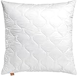 sleepling Basic 100 Kopfkissen, 80 x 80 cm, Ökotex, waschbar bis 60 Grad, Made in EU, Füllmengengarantie, Größengarantie, weiß