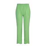 Compatible with Motorrad Hose Damen Pants100% Long Party Woman Kurze Weite Hose Damen Sommer (Green, XXXL)
