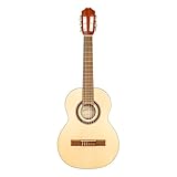 Kremona Lilia 1/4 Konzertgitarre - handgefertigt in Europa - Massive Fichtendecke mit offenporigem Finish - Perfekte Nylonsaitengitarre für Kinder und junge Anfänger