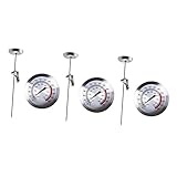 Cabilock Fritiertermometer 3 Stück Frittiertes Topfthermometer Lebensmittelthermometer Fleischthermometer Küchenthermometer Kochthermometer Backthermometer Einkochthermometer