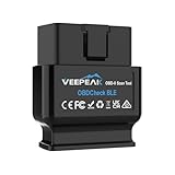Veepeak OBDCheck BLE Bluetooth OBD II/EOBD Auto-Scanner, Fehlercode-Leser für Motorkontrollleuchte, Kabelloses Diagnosegerät für iOS und Android