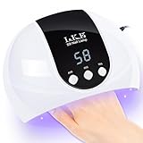 L.K.E UV Lampe für Gelnägel, 54W UV Lampe Nägel mit 3 Timer, LCD Display, Auto Sensor,Premium UV Lampe für Alle UV Gel Nagellack, Ideal für Anfänger und Profis,Festivalgeschenk